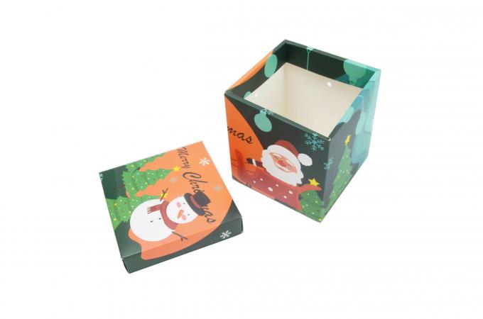 Chasseur de neige imprimé petit cadeau d'emballage cadeau de Noël boîtes de bonbons avec couvercle 10