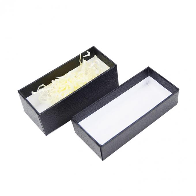 Boîtes auto-érigées personnalisées de luxe en papier noir collier de collier emballage bijoux boîte en papier parfumé avec couvercle 2