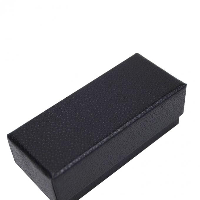 Boîtes auto-érigées personnalisées de luxe en papier noir collier de collier emballage bijoux boîte en papier parfumé avec couvercle 1