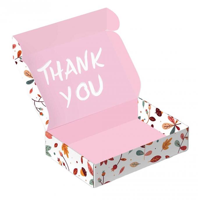 Commande personnalisée Expédition verte emballage cadeau ondulé Boîtes de messagerie pour les petites entreprises 12