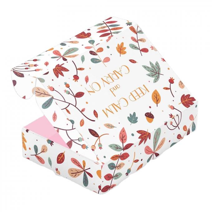 Commande personnalisée Expédition verte emballage cadeau ondulé Boîtes de messagerie pour les petites entreprises 10