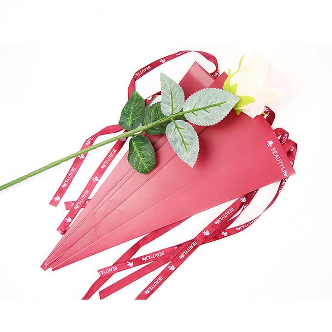Boîte à roses à tiges longues de 42 cm x 60 cm Boîte d'emballage de fleurs en papier pour la Saint-Valentin 0