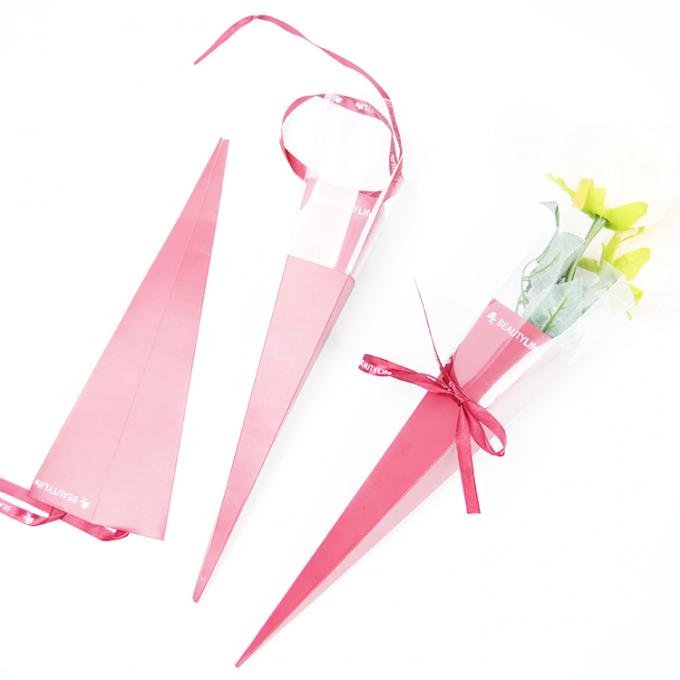 Boîte à roses à tiges longues de 42 cm x 60 cm Boîte d'emballage de fleurs en papier pour la Saint-Valentin 2