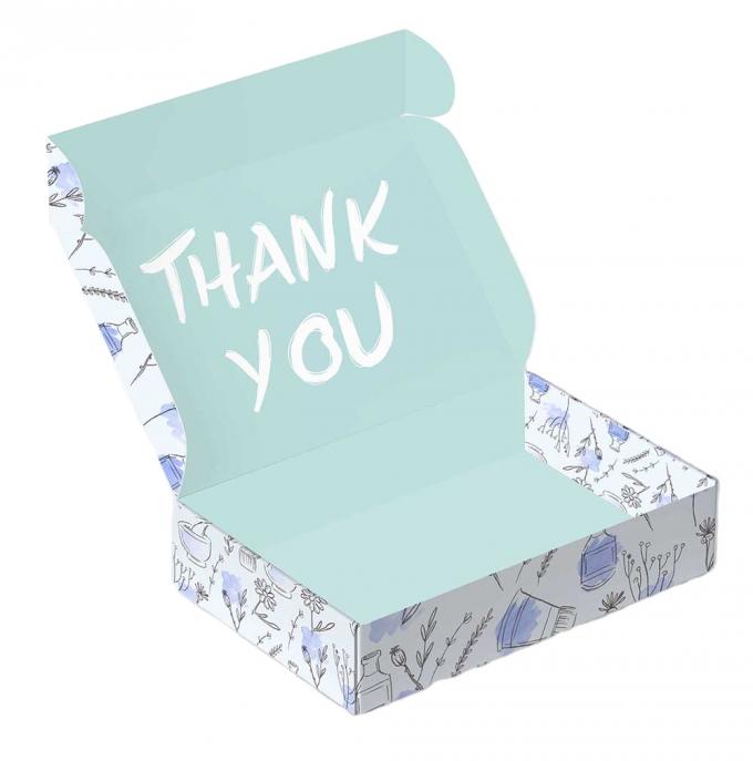 Commande personnalisée Expédition verte emballage cadeau ondulé Boîtes de messagerie pour les petites entreprises 6