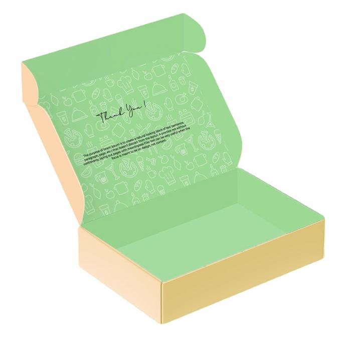 Commande personnalisée Expédition verte emballage cadeau ondulé Boîtes de messagerie pour les petites entreprises 7