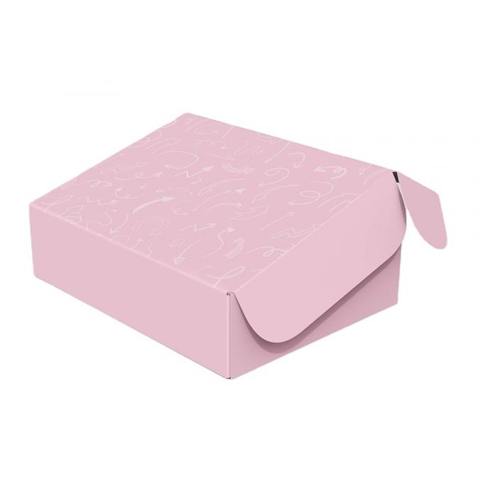 Boîtes de papier à colorier en carton ondulé Boîtes d'expédition roses 7