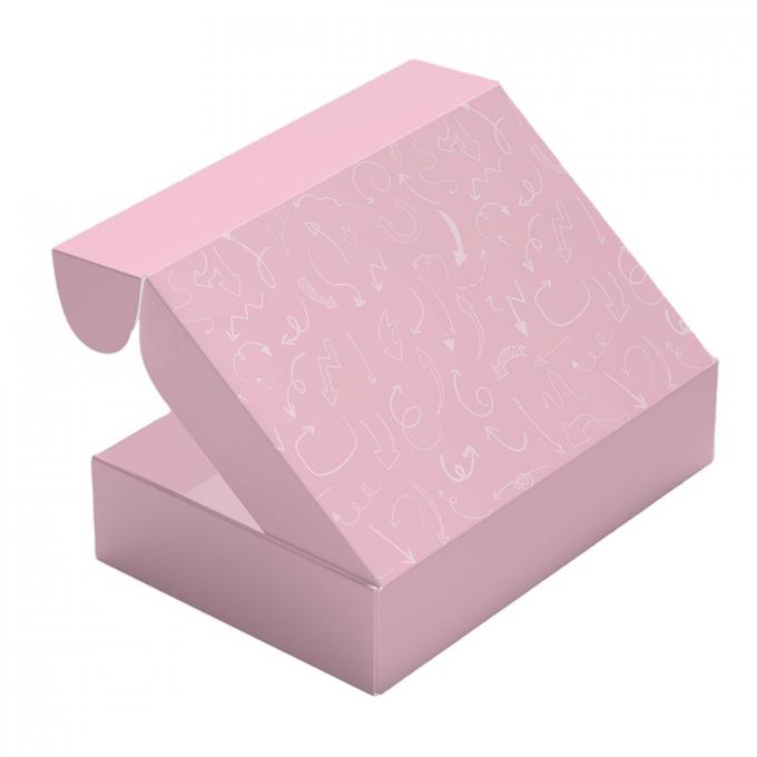 Boîtes de papier à colorier en carton ondulé Boîtes d'expédition roses 8