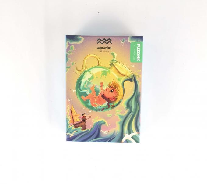 Commande personnalisée Acceptée Base de couvercle en carton Puzzle de jouet Boîte d'emballage pour emballage d'articles 0