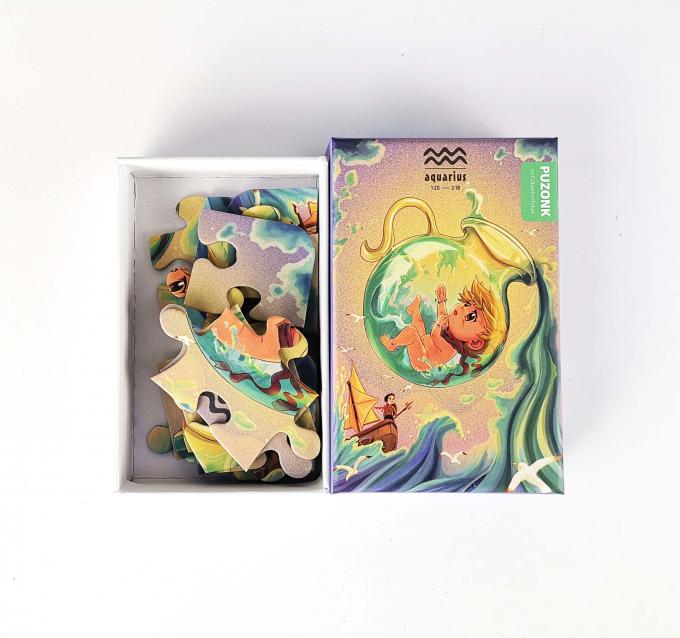Commande personnalisée Acceptée Base de couvercle en carton Puzzle de jouet Boîte d'emballage pour emballage d'articles 3
