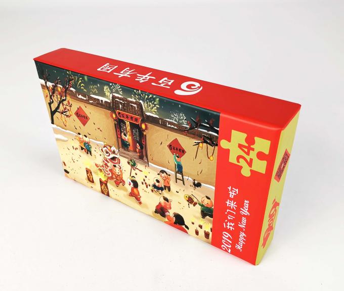 Commande personnalisée Acceptée Base de couvercle en carton Puzzle de jouet Boîte d'emballage pour emballage d'articles 4