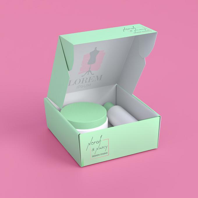 Boîtes d'emballage de maquillage cosmétique écologique en carton ondulé Boîtes postales 6