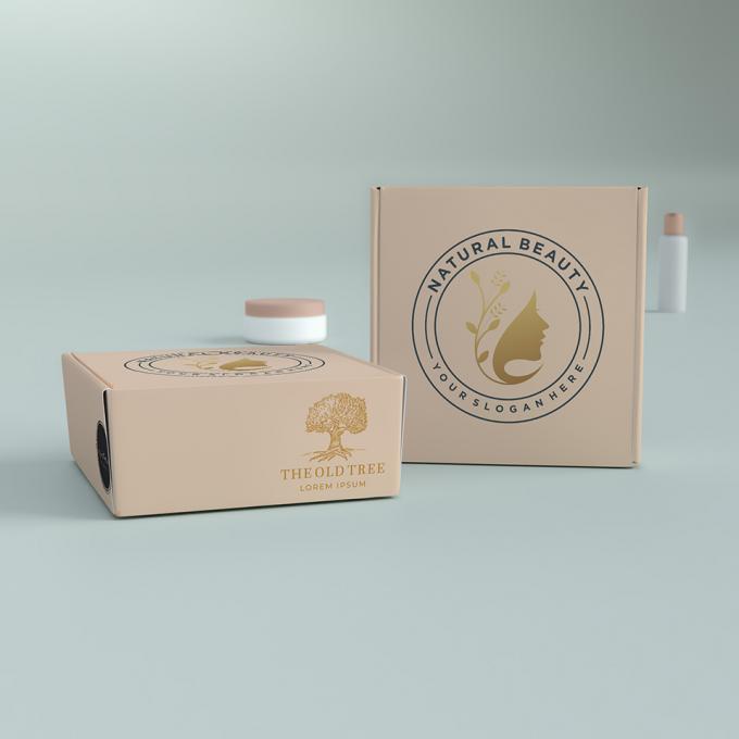 Boîtes d'emballage de maquillage cosmétique écologique en carton ondulé Boîtes postales 8