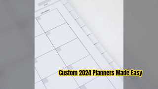 Carnets de planification hebdomadaire personnalisés pour 2024