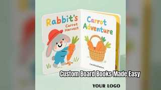 Service d'impression de livres cartonnés personnalisés pour enfants