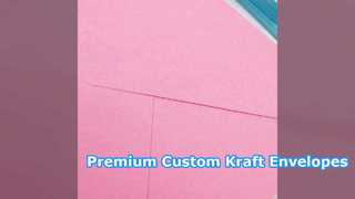 Enveloppes personnalisées en papier kraft pour invitations et cartes