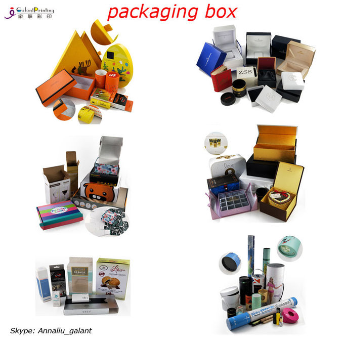 Les boîte-cadeau cosmétiques de luxe de carton avec des couvercles conçoivent l'impression en fonction du client de CMYK