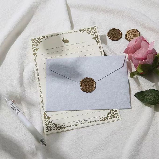 Enveloppes d'invitation de mariage auto-sellés minimalistes Enveloppes de cartes de vœux rétro 3