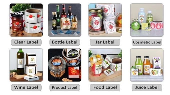 Labels auto-adhésifs imprimés par impression d'autocollant de label de produit commercial
